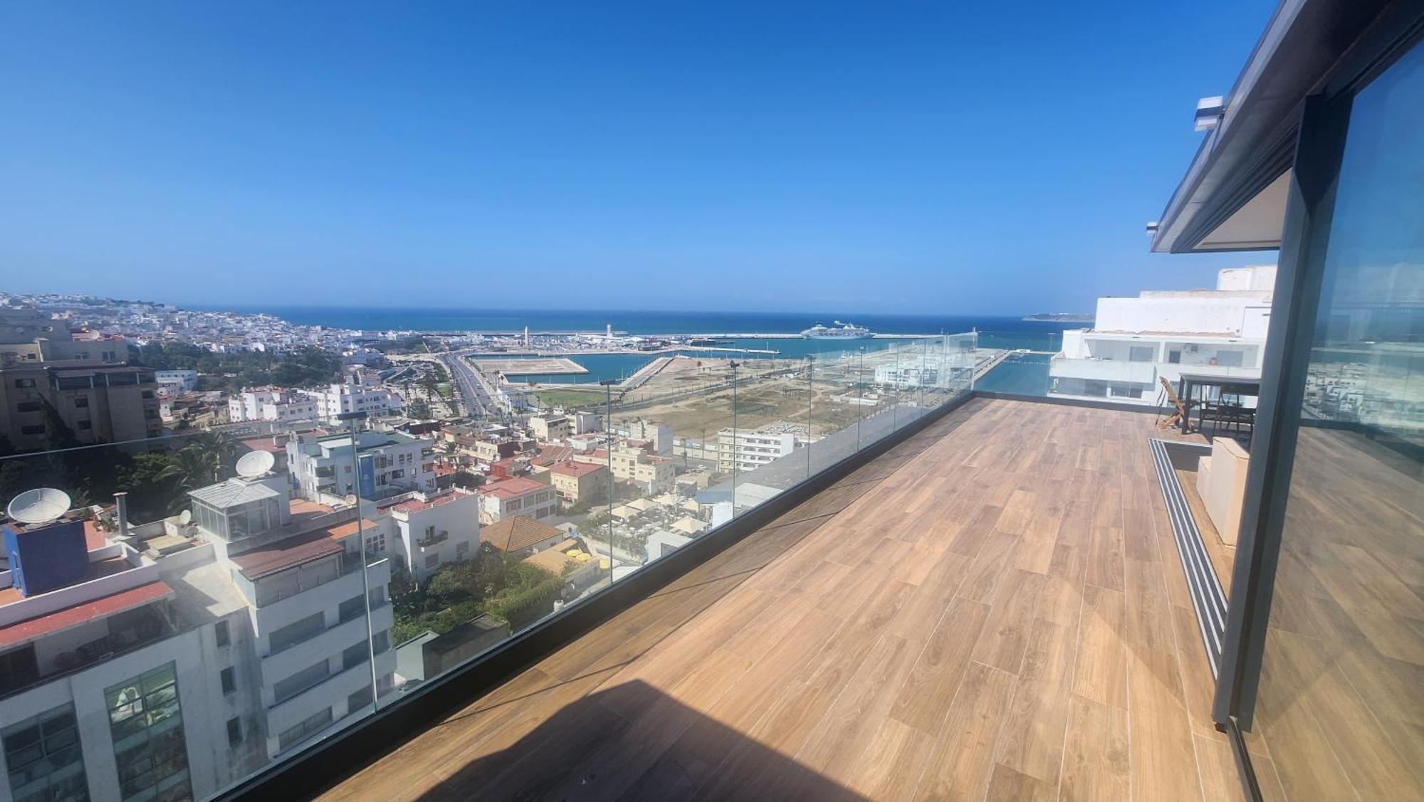Magnifique Penthouse 160M2 Terrasse 90M2 Vue Mer Tanger Kültér fotó