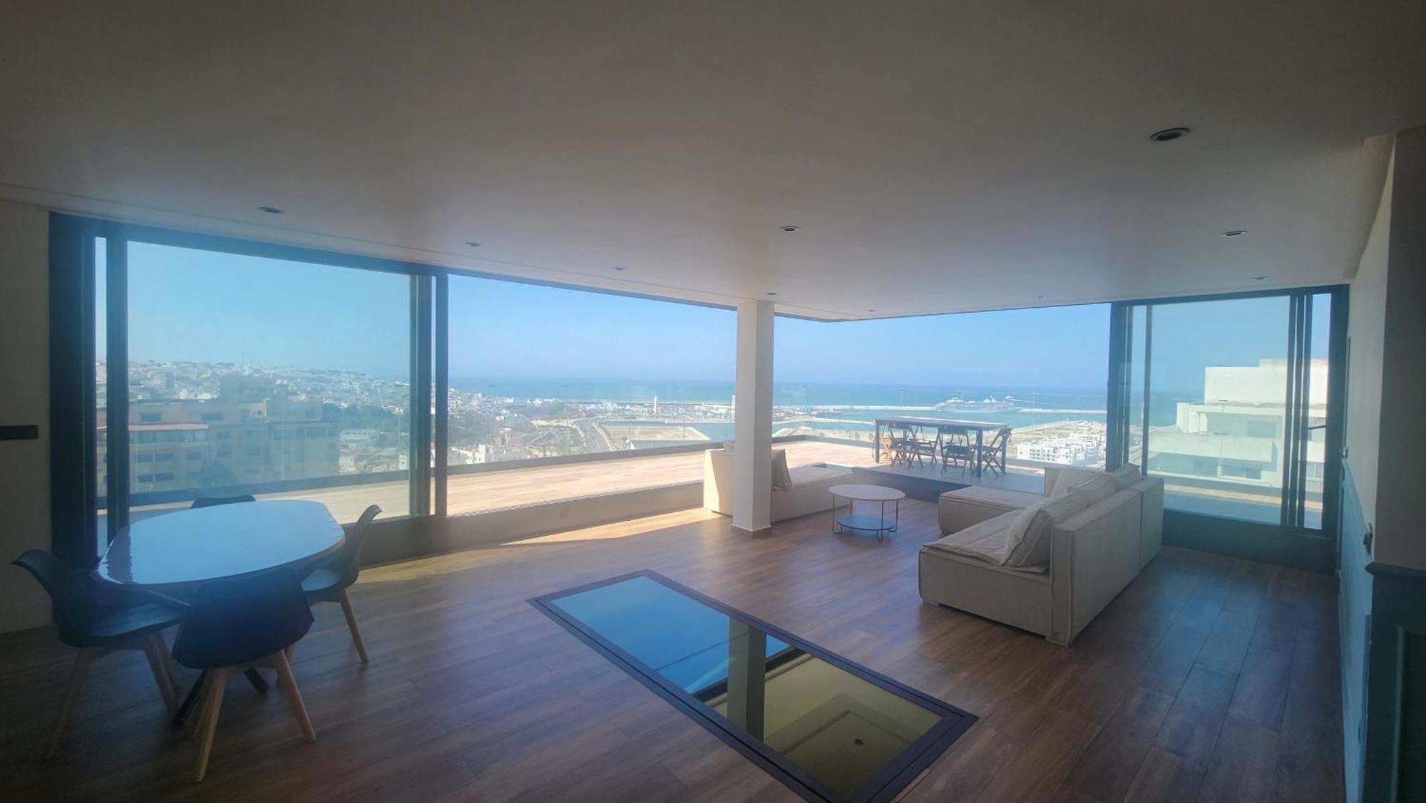Magnifique Penthouse 160M2 Terrasse 90M2 Vue Mer Tanger Kültér fotó
