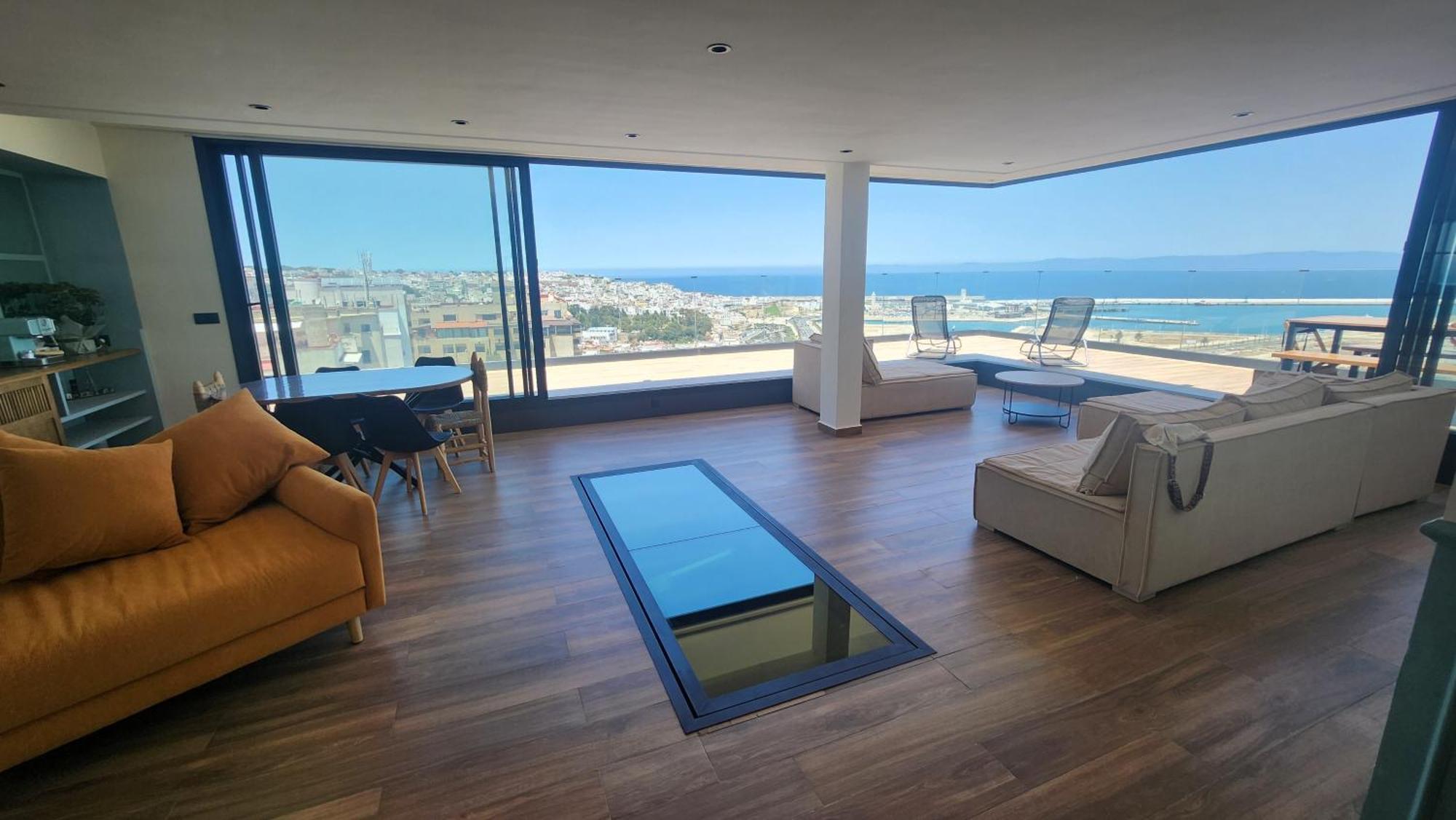 Magnifique Penthouse 160M2 Terrasse 90M2 Vue Mer Tanger Kültér fotó